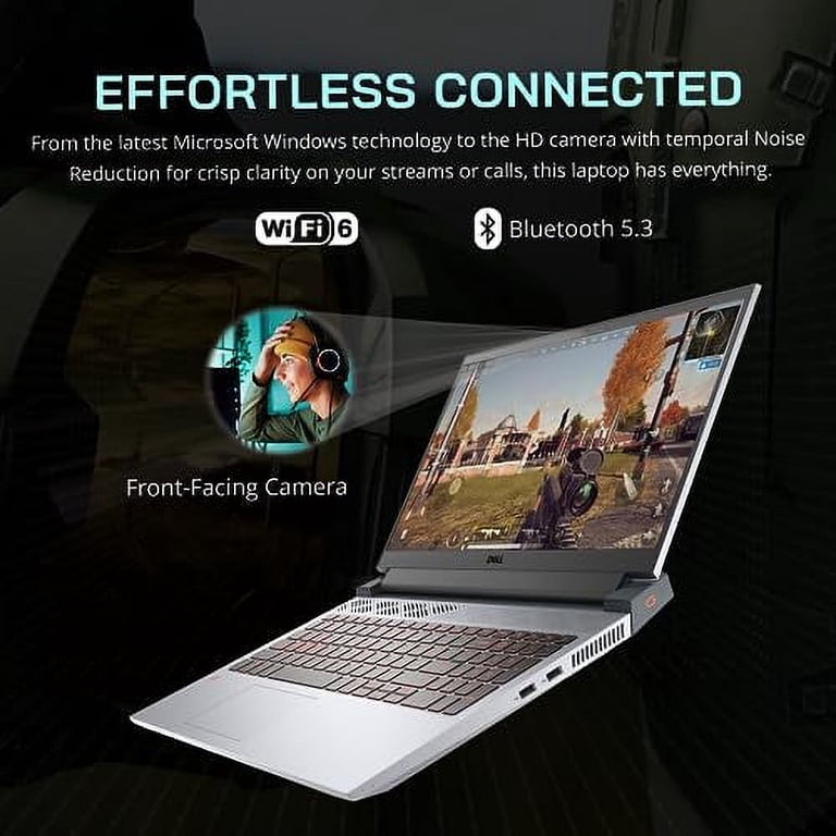 Laptop Dell Gaming Zephyrus G15 Ryzen Dell G15 FHD 120Hz Gaming Laptop, AMD Ryzen 6600H, 16GB DDR5 RAM,  1TB PCIe SSD, NVIDIA GeForce RTX 3050, Backlit Keyboard, HD Camera, Win 11  Pro, Gray