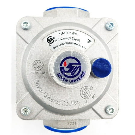 Pressure RV48L Regulator Natural Gas 3/4" NPT 1/2" PSI 3"-6" WC 52-1011