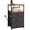 Black&Brown, variant on Tomnk Nightstand with Charging Station, Bedside Table with USB Ports and Outlet, End Table Side Table with 3 Fabric Drawers and Storage Shelf, Bed Side Table for Bedroom, Brown