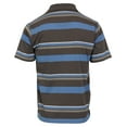 thumbnail image 2 of Gioberti Mens Multiple Stripe Polo Shirt With Pocket - Short Sleeve Yarn Dye, 2 of 3