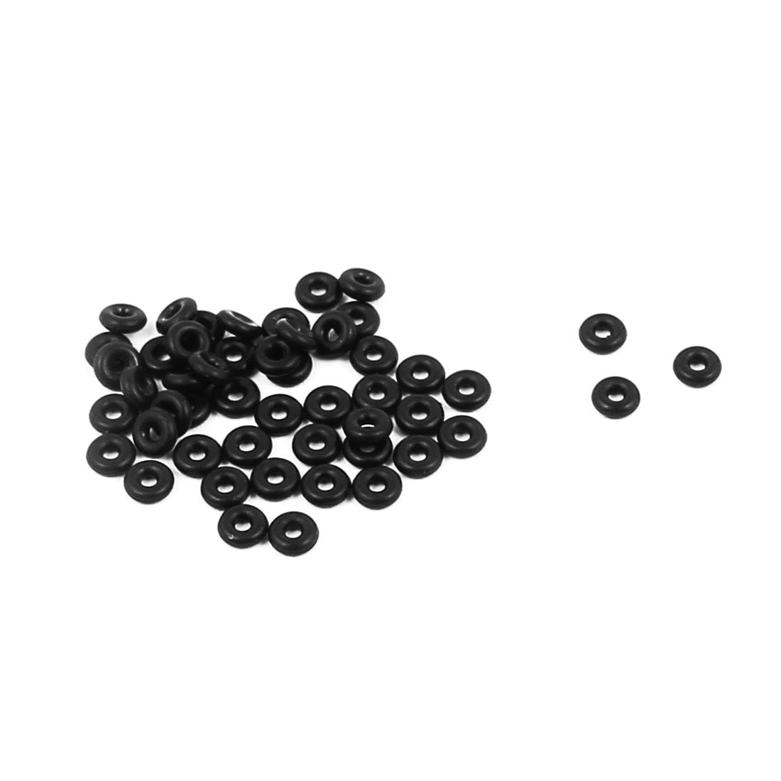 50Pcs Black 21mm x 1.5mm Nitrile Rubber O Ring NBR Oil Sealing Grommets