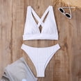 thumbnail image 6 of Sngxgn Women High Waisted Bikini Set Swimsuit Scoop Neck Cheeky Bathing Suit(White,L), 6 of 7