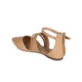 thumbnail image 3 of New Women Breckelles Diane-26 PU d'Orsay Pointy Toe Strappy Ankle Strap Flat, 3 of 5