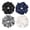 Black Navy Gray White, variant on Oversized Satin Scrunchies for Thick Curly Hair