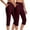 Wine Red, variant on Women's High Waisted Wide Leg Jeans Button Decorated Casual Stretchy Demin Pants with Pockets Pants for Women High Waisted Crop Work Pants Summer Casual Slacks Yoga Dress Pant