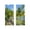 A, variant on Tropical Beach Curtains Palm Tree Island Teal Natural Landscape Curtains Bedroom Kitchen Living Room Office, Summer Home Printed Sunshade Curtains (2 Pieces) 52" wide X 65" long