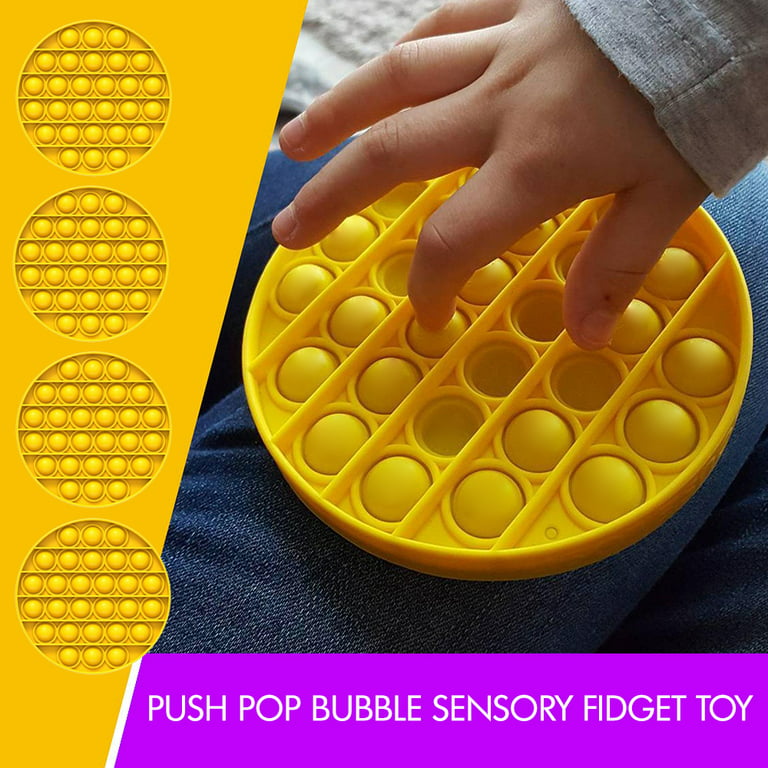Ozy Push Pop Up Bubble Sensory Fidget Toy, 4 Pack Autism Anti