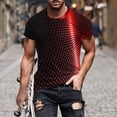 thumbnail image 5 of Chandail à Manches Courtes pour Homme, T-Shirt à Col Rond Imprimé, Mode Décontractée, Coupe Ample pour Superposition Hivernale avec Vestes et Shorts, 5 of 5