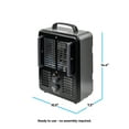 thumbnail image 3 of Comfort Zone Milkhouse Style Utility Space Heater with Thermostat, Black, 3 of 7