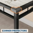 thumbnail image 3 of Dining Table Set for 4, Dining Room Table Set for 4 with Corner Protector, Wood Kitchen Table and Chairs Set of 4 with Upholstered Chairs for Small Space, Kitchen Room, Apartment, 3 of 6