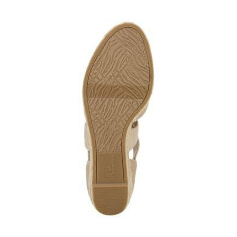 LIFE STRIDE VELOCITY Womens Beige Comfort Keaton Round Toe Wedge Slip On Espadrille Shoes 8.5 W