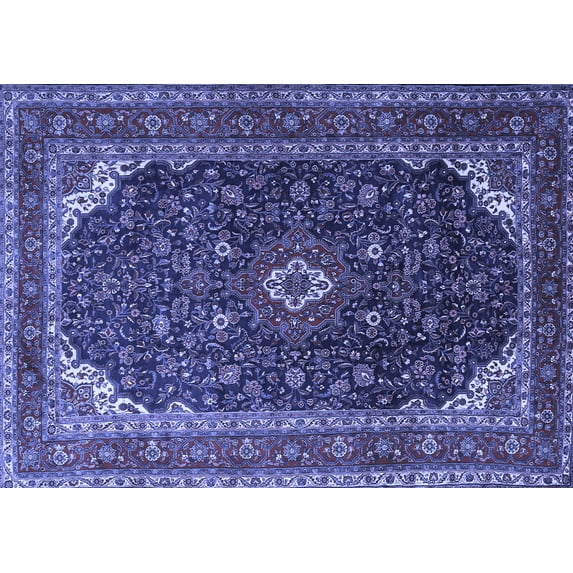 Ahgly Company Indoor Rectangle Persian Blue Traditional Area Rugs, 3' x 5'