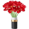 thumbnail image 1 of 20Pcs Artificial Poppy Flowers Fake Flower Decorative Flower Real Touch 20 pcs Flower for Wedding Party Home Decoration（Red）（vase not Include）, 1 of 7
