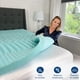 thumbnail image 3 of Sobrecolchon Memory Foam, 7.5 Cm, Sobrecolchon Matrimonial, Cubrecolchon, Prolonga la Vida de tu Colchón, Diseño Texturizado, Transpirable, Calidad Premium (7.5 cm, Matrimonial), 3 of 9