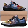thumbnail image 3 of Merry Christmas Santa Claus American flag Shoes Sneakers for Women Men Black Size 11.5, 3 of 7