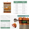 thumbnail image 6 of Thanksgiving Tie Up Curtains for Windows, Balloon Window Shades, Fall Brown Orange Truck Maple Leaves Turkey Kitchen Window Treatments Roll Up Curtain for Basement/Nursery 52"x45", 6 of 8