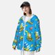 thumbnail image 3 of Balery Cute Car Cartoon Sudadera ligera de manga larga con capucha y protección solar UPF 50+ para hombre y mujer, ideal para pesca y running-3X-Large, 3 of 7
