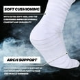 thumbnail image 4 of Kiibsot Scrunch Football Socks Ultra Long 1 Pair/2 Pairs Combed Cotton With Ankle Support Padded Knee High Socks for Youth Adult, 4 of 5