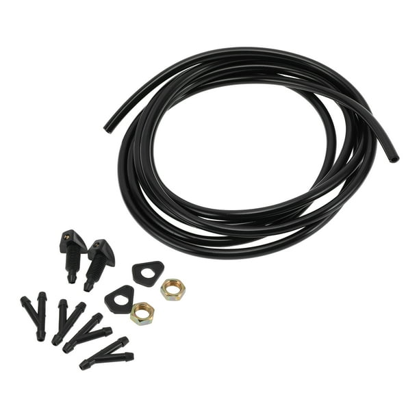 Kit de boquilla de limpiaparabris Unique Bargains, negro y dorado, 1 set