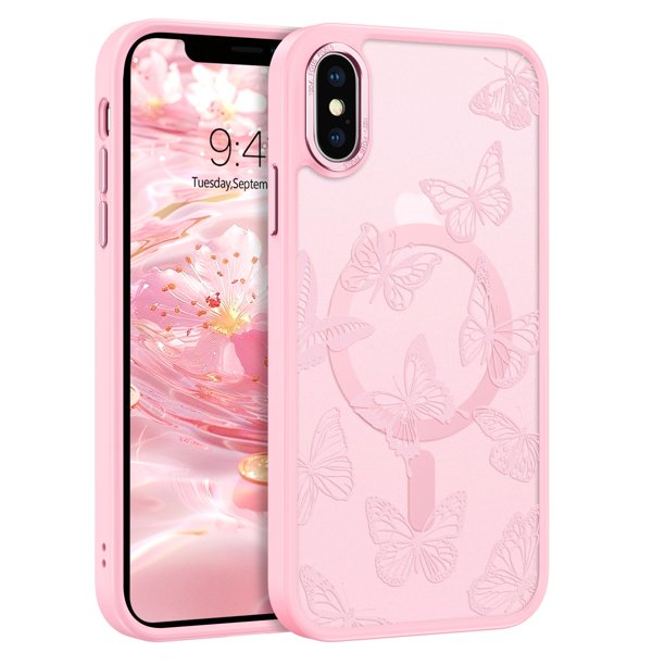 Funda magnética BENTOBEN para iPhone XS Max con MagSafe Pink