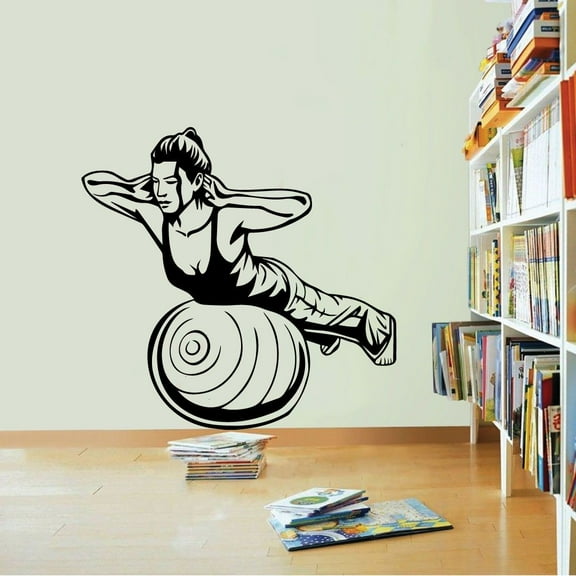 Women Healthy Lifestyle Training Motivation Inspirational Quote Quotes Fitness Healthy Life Style Wall Art Vinyl Sticker Decal Home Décor Work Out Wall Sticker For Home Gym Bedroom Size (30x30 inch)