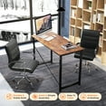 thumbnail image 2 of EDX 44 Inch Computer Desk for Small Spaces, Small Student Study Gaming  Work Writing Desk, Modern Simple PC Table Workstation for Home Office, Rust, 2 of 8