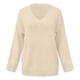 thumbnail image 3 of Gibobby Suéteres mujer, Suéter De Manga Larga con Cuello En V para Mujer,Suéter con Cuello En V(Beige,CH), 3 of 5