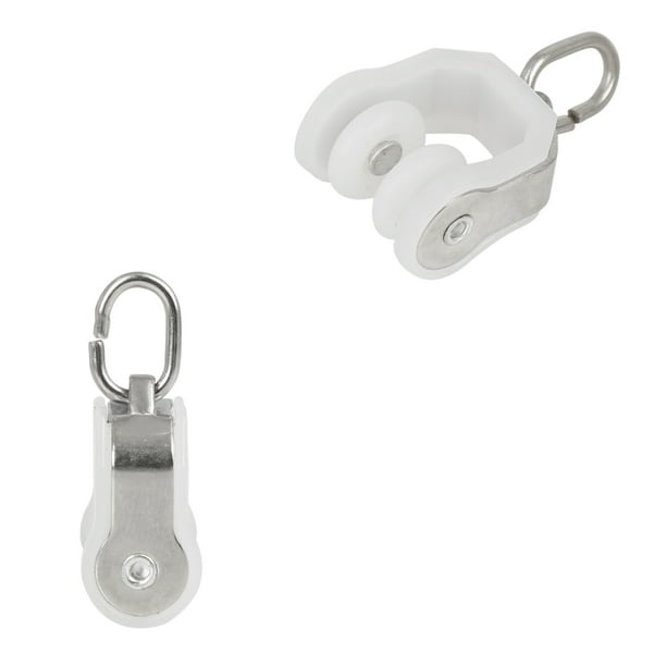 2pcs Metal Car Curtain Track Rollers Window Curtain Wheel for RV