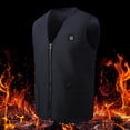 thumbnail image 3 of Gilet Chauffant Intelligent Pour Hommes Et Femmes  Gilet Chauffant Pour La Chasse/randonnée (XXL Noir), 3 of 9