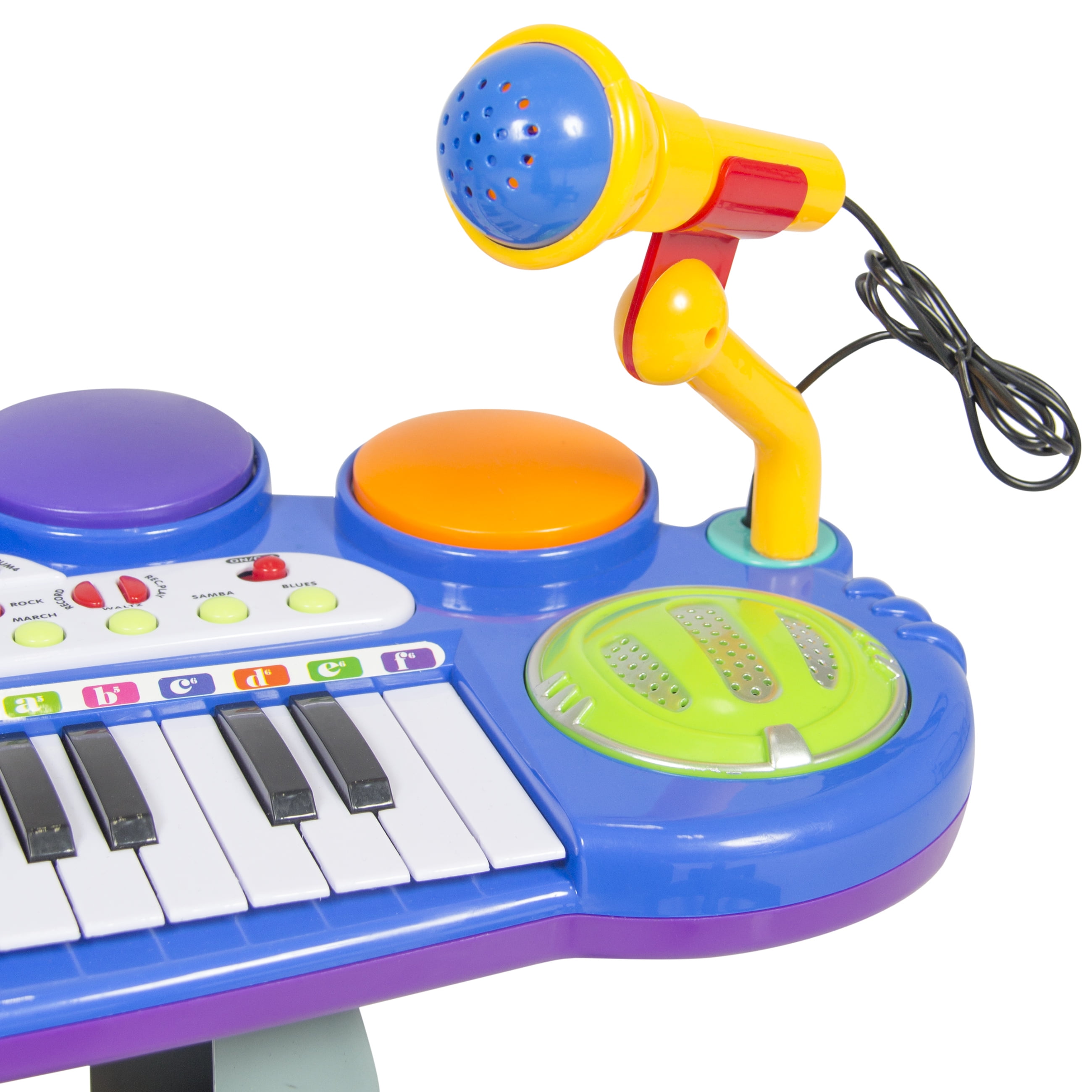 toddler piano with microphone