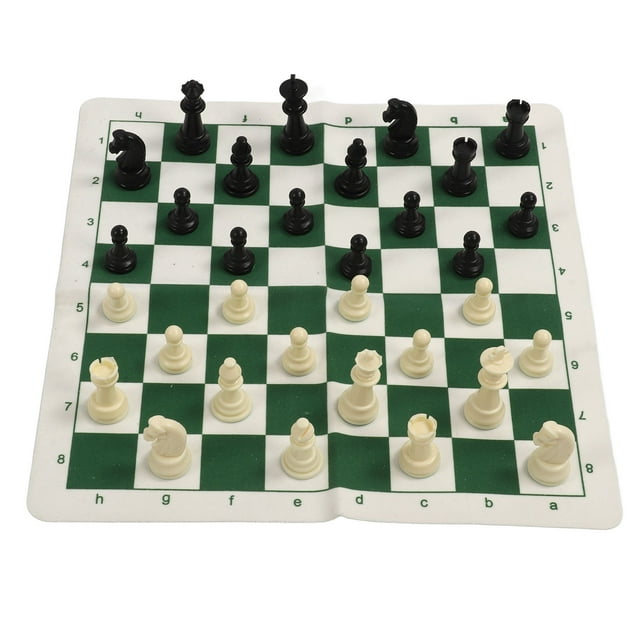 Chess Set, Anti Scratch Portable Chess Checkers Set With Storage Bag For Travel