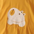 thumbnail image 4 of Xyant Baby Boy Girl 1st Birthday Outfit Animals Embroidery Romper Sleeveless Jumpsuit Cute Summer One Year Old Onesie (Yellow,12-18 Months), 4 of 4