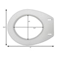 thumbnail image 3 of NOVA Medical Products Toilet Seat Riser, Raised Toilet Seat (For Under Seat), White, 3 of 4
