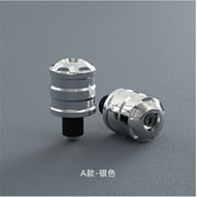 Acaigel 1 Pair Stainless Steel Motorcycle Handlebar Grips Ends Handle Bar Ends Caps