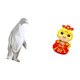 thumbnail image 5 of Escultura de pingüino, estatua de pingüino de resina, adorno de animal, estatua de serpiente, adorno artesanal creativo, adecuado para dormitorio, sal, 5 of 8