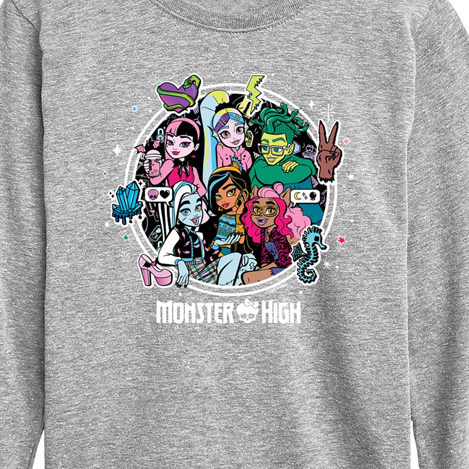 Monster High Students - Toddler And Youth Long Sleeve Graphic T-Shirt