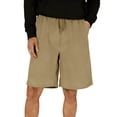 thumbnail image 2 of Hurxie Mens Shorts – Athletic Gym, Workout, Basketball, Running, Casual Lounge Active Pockets Khaki,L, 2 of 7