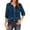 Navy, variant on Women's t Shirts Casual Tops for Women Linen Shirt With Embroidered Sleeves and Chiffon Collar Elegant Casual Blouse for Summer