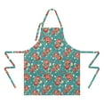 thumbnail image 2 of Pioneer Flower Floral Print Pattern Apron-Garden Aprons for Women with Pockets-Cotton Linen Waterproof Kitchen Cooking Gardening Aprons Adjustable for Kitchen,Cooking,BBQ and Salon 33x27 Inch, 2 of 7