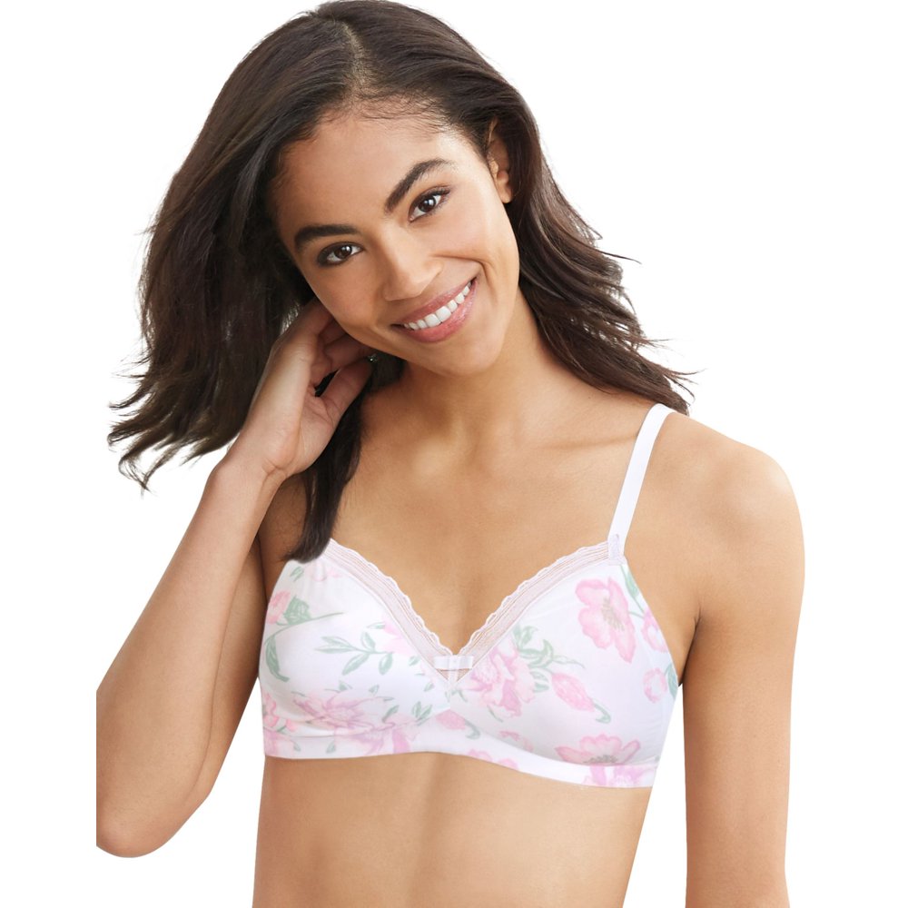 Hanes Hanes Womens Ultimate Silky Smooth Comfort Unlined Wirefree Bra