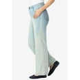 thumbnail image 3 of Woman Within Plus Size Stretch Denim Wide-Leg Five-Pocket Jeans, 3 of 5