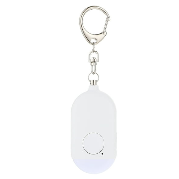 ifundom White Portable Rechargeable Personal Safety Alarm Keychain and Girls, Compact Device