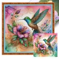 thumbnail image 1 of Hilo Algodón Ecológico Bordado Punto Cruz Colibrí Con 11CT 50x50cm, 1 of 9
