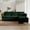 Green, variant on Modern Corduroy Loveseat Sofa, 60.6" Comfy Sofa Couch with Side Pocket, 2-Seater Sofa for Living Room, Bedroom and Small Spaces, Beige
