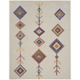 thumbnail image 1 of homeroots home decor 385803 7’ x 10’ Ivory Boho Jewels Geometric Area Rug, 1 of 1