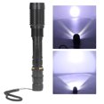 thumbnail image 4 of Telescopic Zoomable Flashlight, Bright Flashlight Aluminum Alloy  For Camping Black, 4 of 8