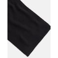 thumbnail image 3 of Scenario Women's Knit Oblong Scarf with Ribbed Trim, Black Soot, 3 of 4