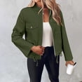 thumbnail image 2 of Plus Size Women's Drawstring Lightweight Long Sleeve Jacket Casual Outerwear For Spring Fall Season Comfortable Stylish Coat, 2 of 2