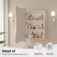 thumbnail image 4 of 20x30 Beveled Edge Medicine Cabinet with Mirror,Frameless Mirrored Medicine Cabinets for Bathroom,Mirrored Medicine Cabinet Wall Mounted,Surface Mount Bathroom Vanity Mirror with Storage, 4 of 14