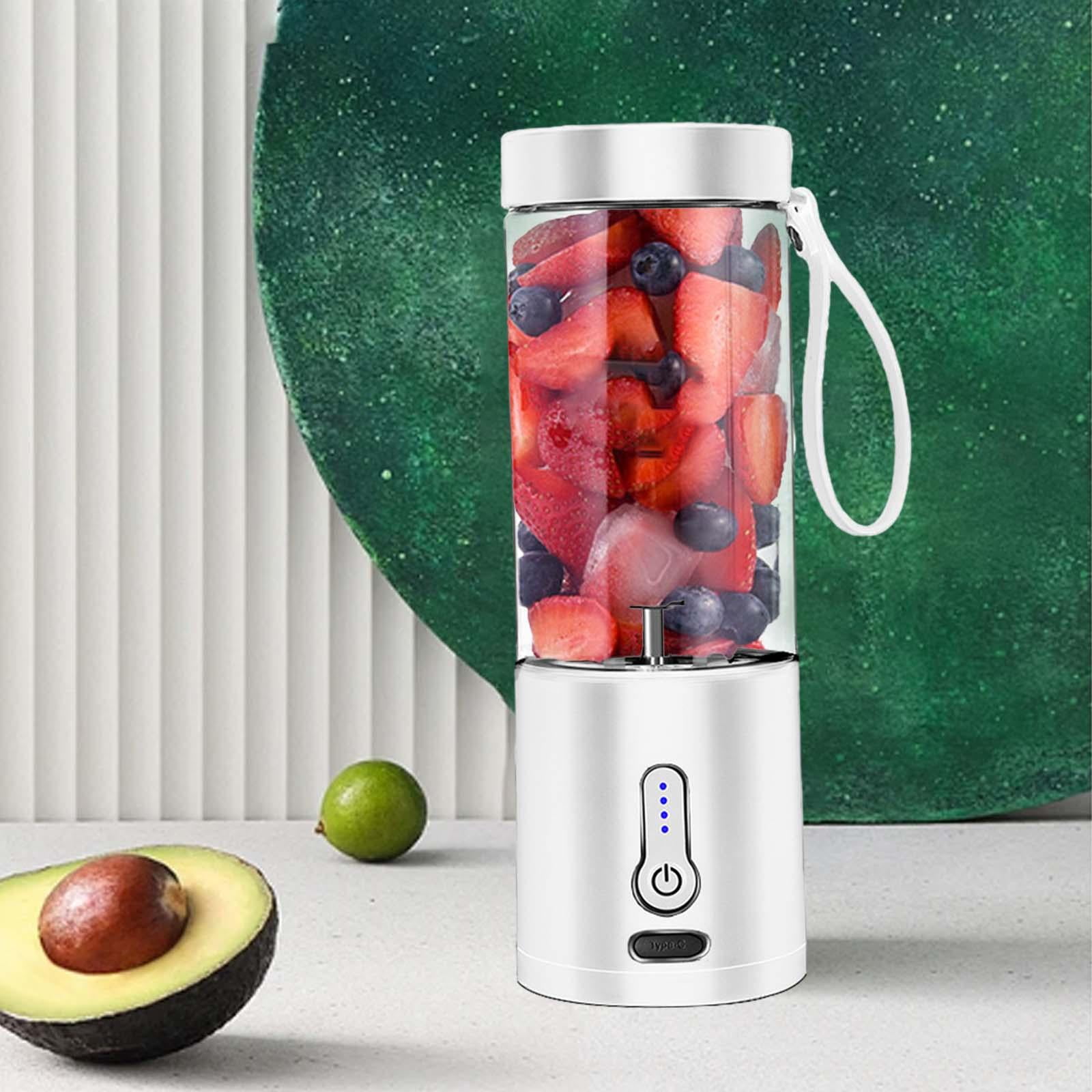 Baoblaze Electric Juicer Cup Handheld 530ml Travel Juicer Cup for Travel Work Camping White